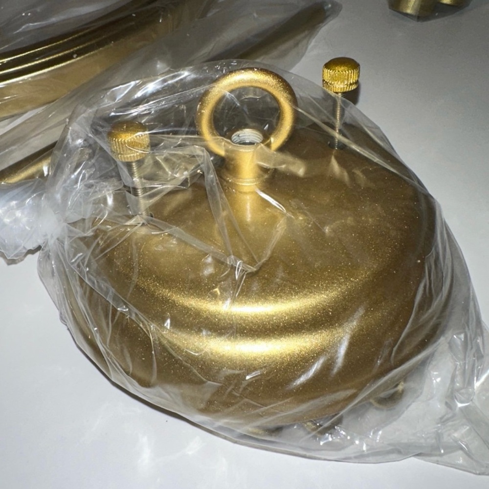 Gold Orb Chandelier Light Fixture - Picture 8 of 12